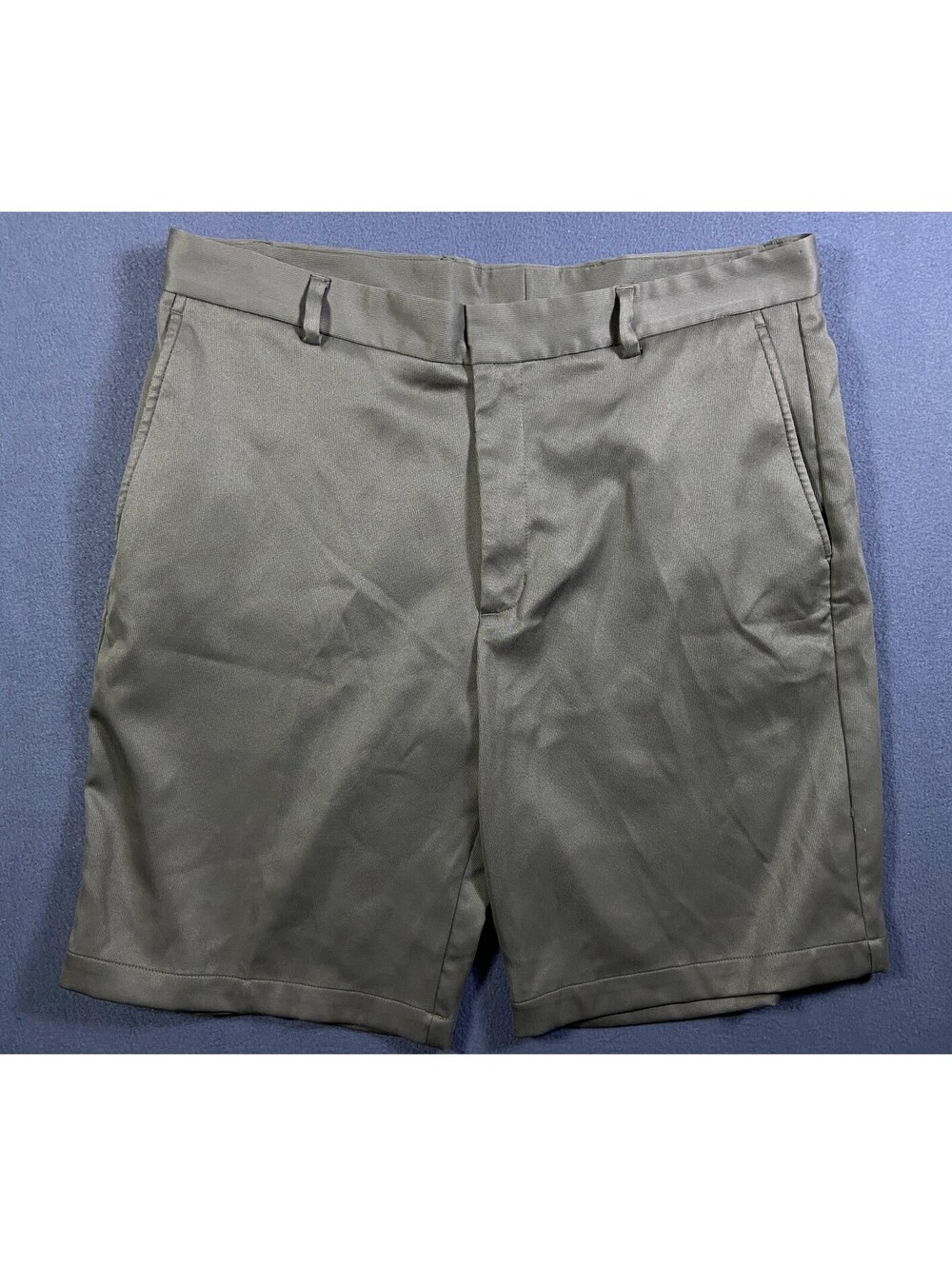 Walter Hagen Shorts Men 36 36x10 Beige Flat Front 10" Inseam Golf Tennis Stretch